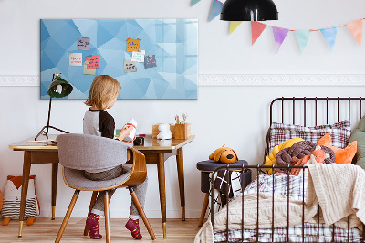 Magnetic dry erase board A colorful board for notes and photos