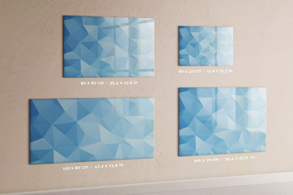 Magnetic dry erase board A colorful board for notes and photos
