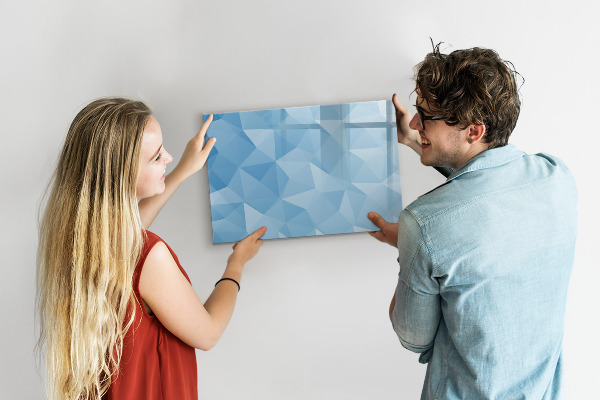 Magnetic dry erase board A colorful board for notes and photos