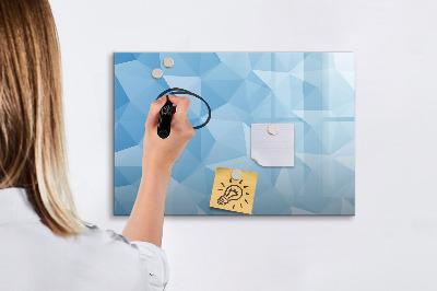 Magnetic dry erase board A colorful board for notes and photos