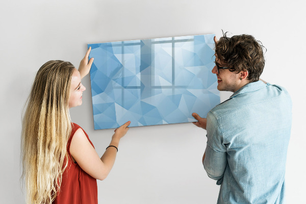 Magnetic dry erase board A colorful board for notes and photos