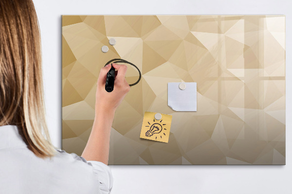 Dry erase board magnetic Modern board for notes and photos