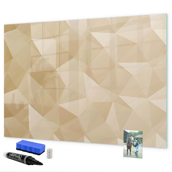 Dry erase board magnetic Modern board for notes and photos