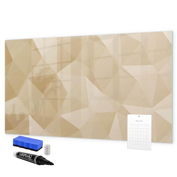 Dry erase board magnetic Modern board for notes and photos