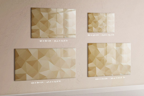 Dry erase board magnetic Modern board for notes and photos