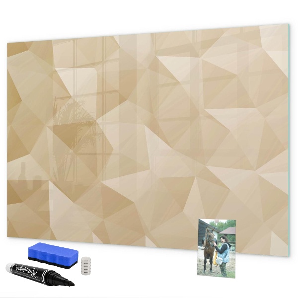 Dry erase board magnetic Modern board for notes and photos