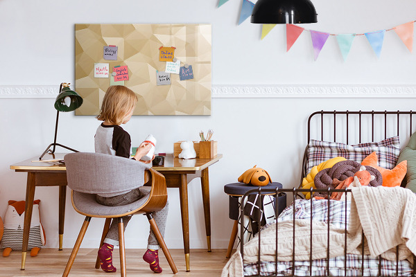 Dry erase board magnetic Modern board for notes and photos