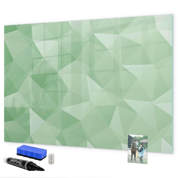 Magnetic dry erase board A colorful board for photos and notes