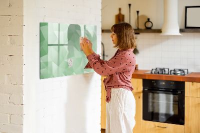 Magnetic dry erase board A colorful board for photos and notes