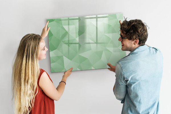 Magnetic dry erase board A colorful board for photos and notes
