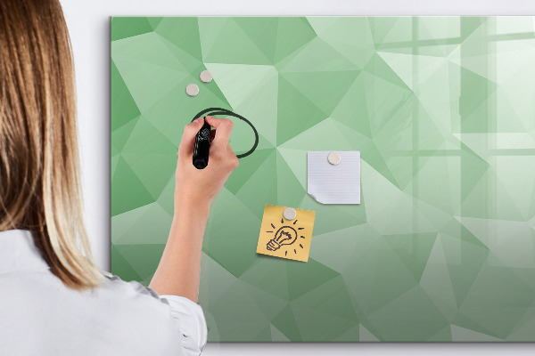 Magnetic dry erase board A colorful board for photos and notes