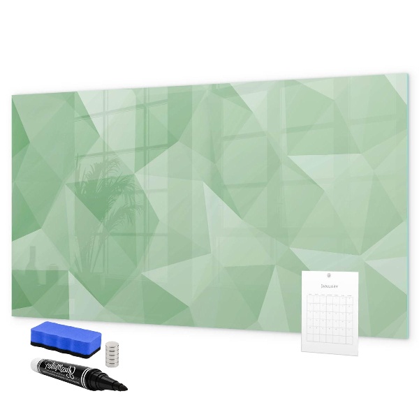 Magnetic dry erase board A colorful board for photos and notes
