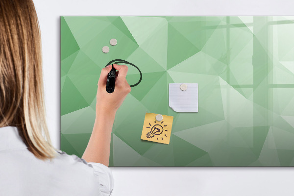 Magnetic dry erase board A colorful board for photos and notes