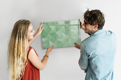 Magnetic dry erase board A colorful board for photos and notes