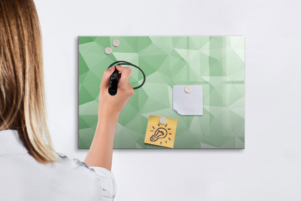 Magnetic dry erase board A colorful board for photos and notes
