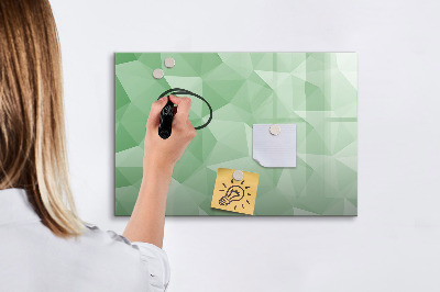 Magnetic dry erase board A colorful board for photos and notes