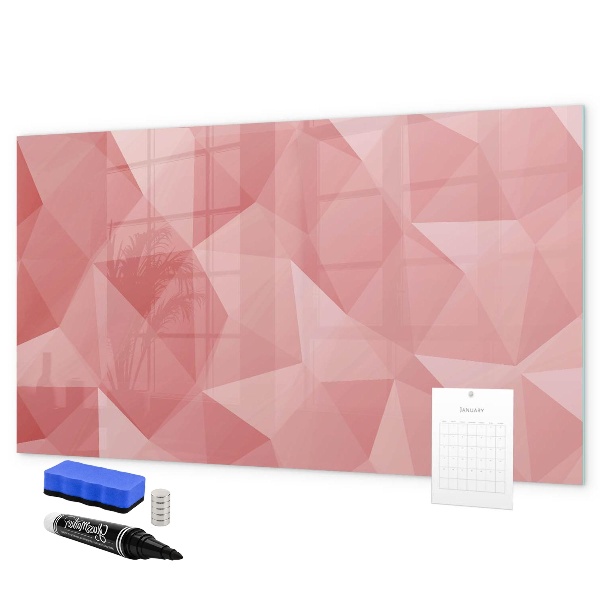 Dry erase board magnetic A colorful board for notes and photos