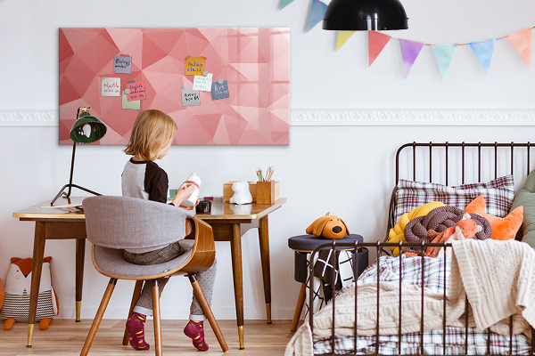 Dry erase board magnetic A colorful board for notes and photos
