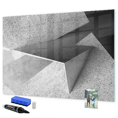 Magnetic dry erase board A world map with personal memories