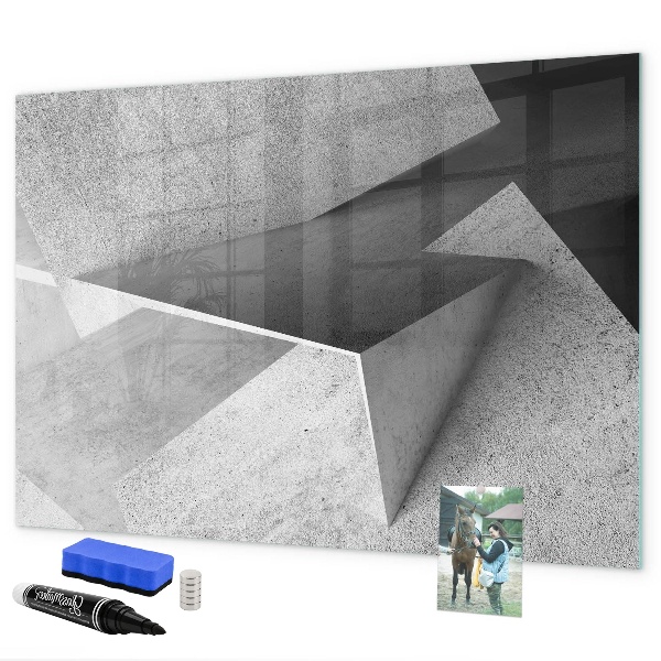 Magnetic dry erase board A world map with personal memories