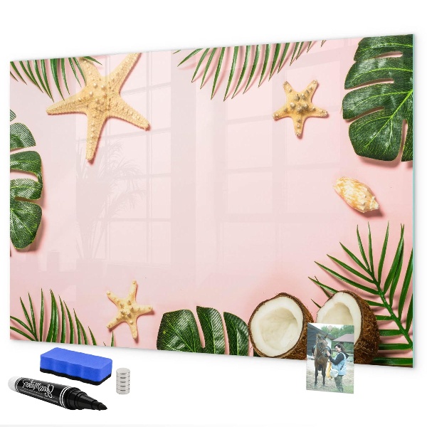 Dry erase board magnetic Summer memories against the backdrop of nature