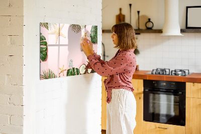 Dry erase board magnetic Summer memories against the backdrop of nature