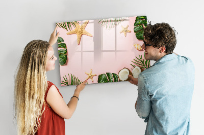 Dry erase board magnetic Summer memories against the backdrop of nature