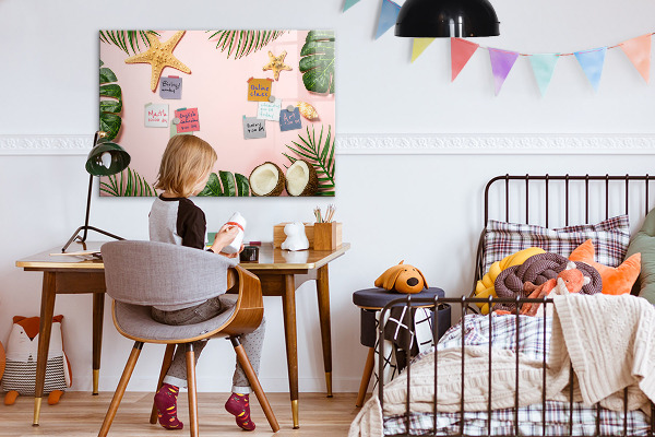 Dry erase board magnetic Summer memories against the backdrop of nature