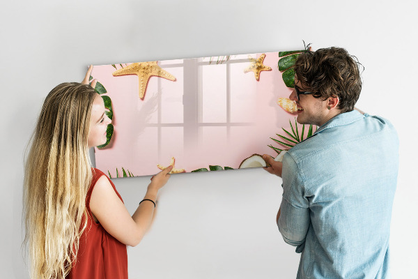 Dry erase board magnetic Summer memories against the backdrop of nature
