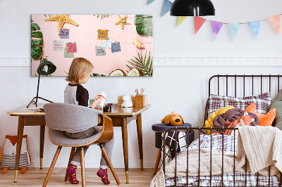 Dry erase board magnetic Summer memories against the backdrop of nature