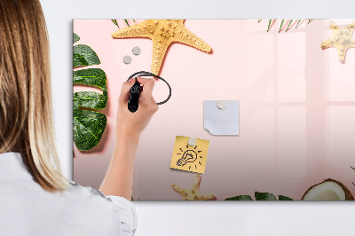 Dry erase board magnetic Summer memories against the backdrop of nature