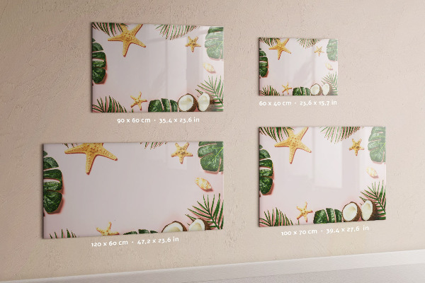 Dry erase board magnetic Summer memories against the backdrop of nature