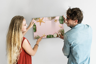 Dry erase board magnetic Summer memories against the backdrop of nature