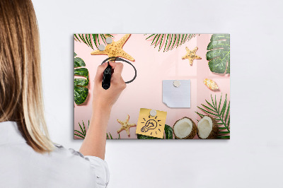Dry erase board magnetic Summer memories against the backdrop of nature