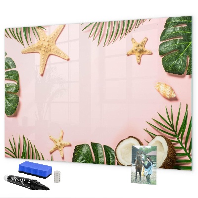 Dry erase board magnetic Summer memories against the backdrop of nature