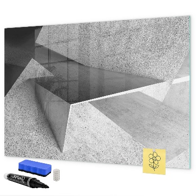 Magnetic dry erase board Modern board for notes and photos