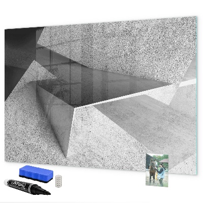 Magnetic dry erase board Modern board for notes and photos