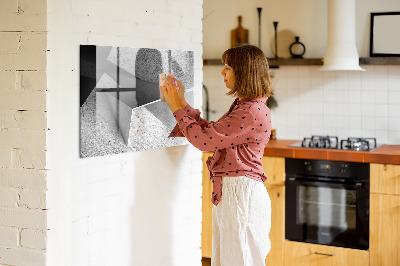 Magnetic dry erase board Modern board for notes and photos
