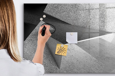 Magnetic dry erase board Modern board for notes and photos
