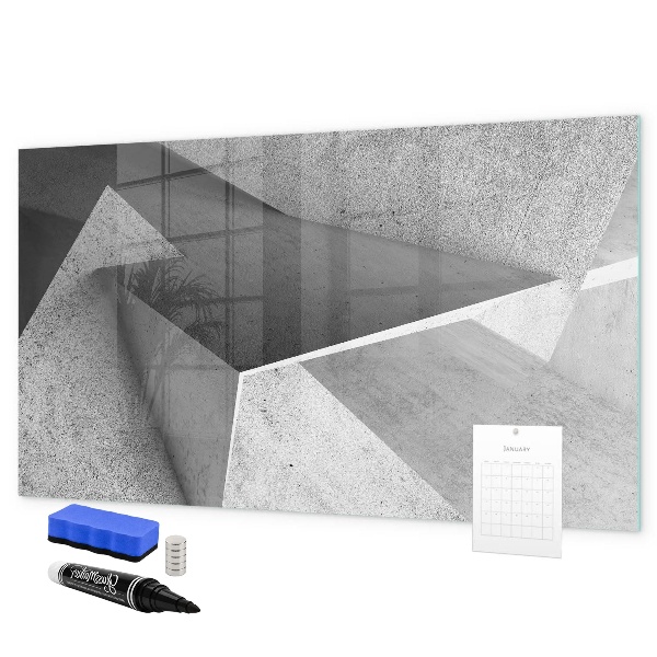 Magnetic dry erase board Modern board for notes and photos