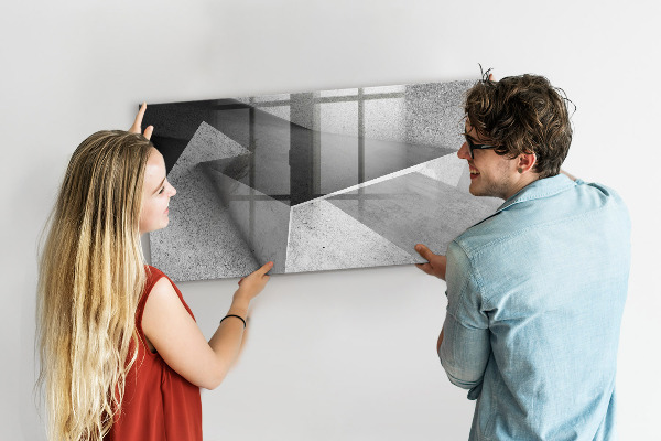Magnetic dry erase board Modern board for notes and photos