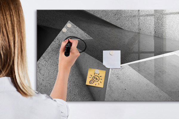 Magnetic dry erase board Modern board for notes and photos