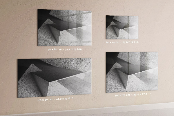 Magnetic dry erase board Modern board for notes and photos