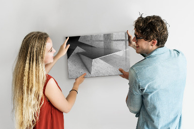 Magnetic dry erase board Modern board for notes and photos