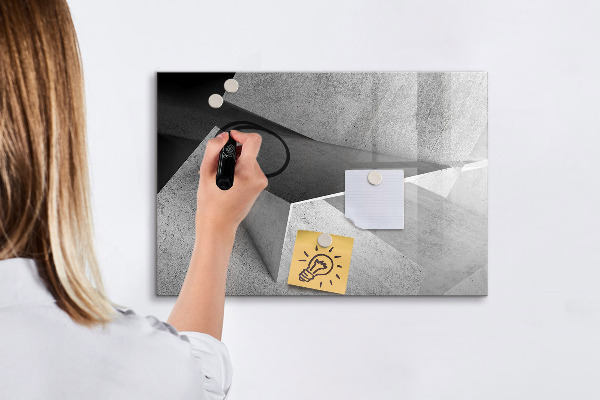 Magnetic dry erase board Modern board for notes and photos
