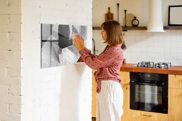 Magnetic dry erase board Modern board for notes and photos