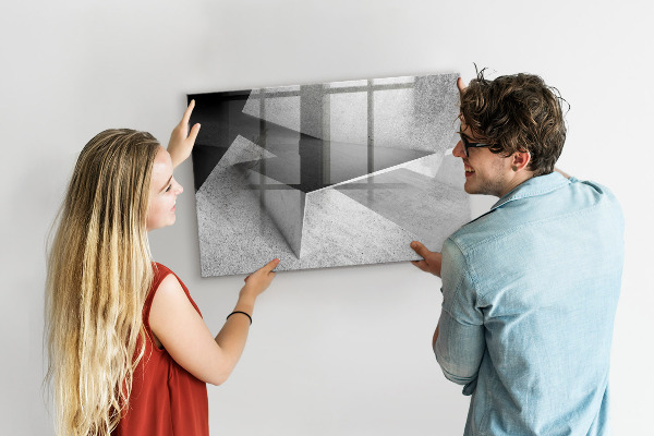 Magnetic dry erase board Modern board for notes and photos