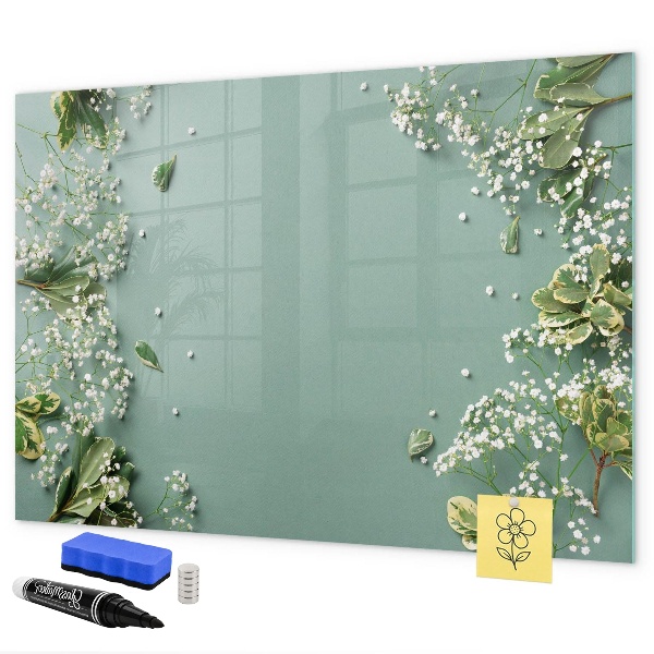 Magnetic dry erase board A stylish board for notes and photos