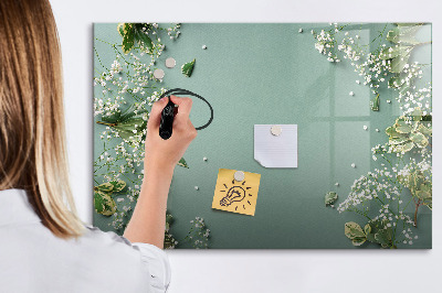 Magnetic dry erase board A stylish board for notes and photos