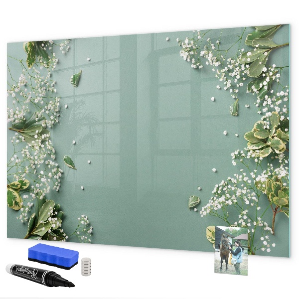 Magnetic dry erase board A stylish board for notes and photos